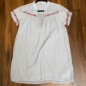 J. Crew pinstripe coverup